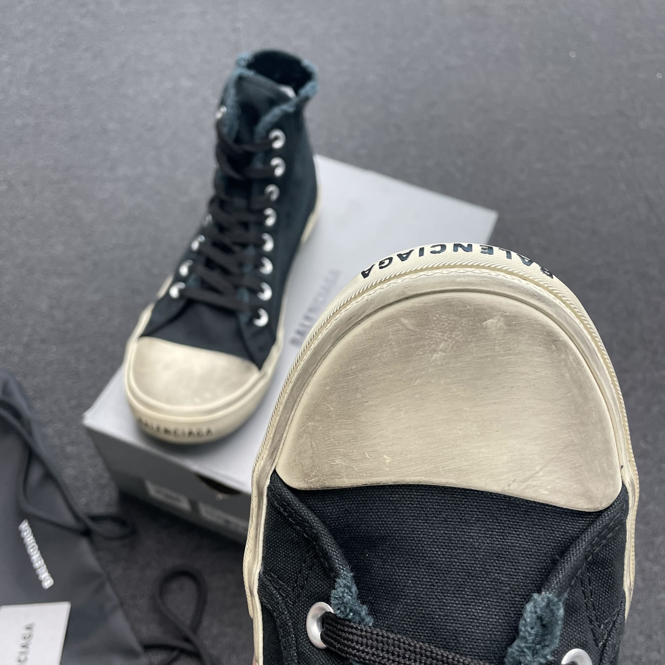 Balenciaga Paris High Top Black 688752w3rc11090 (8) - www.newkick.org
