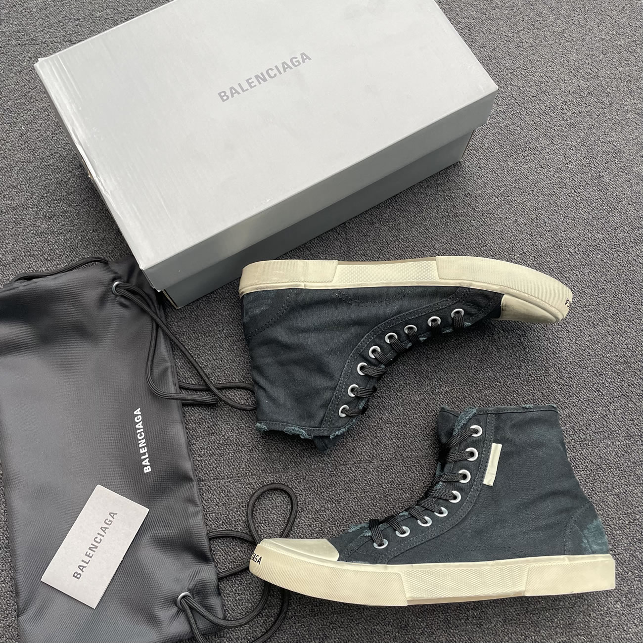 Balenciaga Paris High Top Black 688752w3rc11090 (9) - www.newkick.org