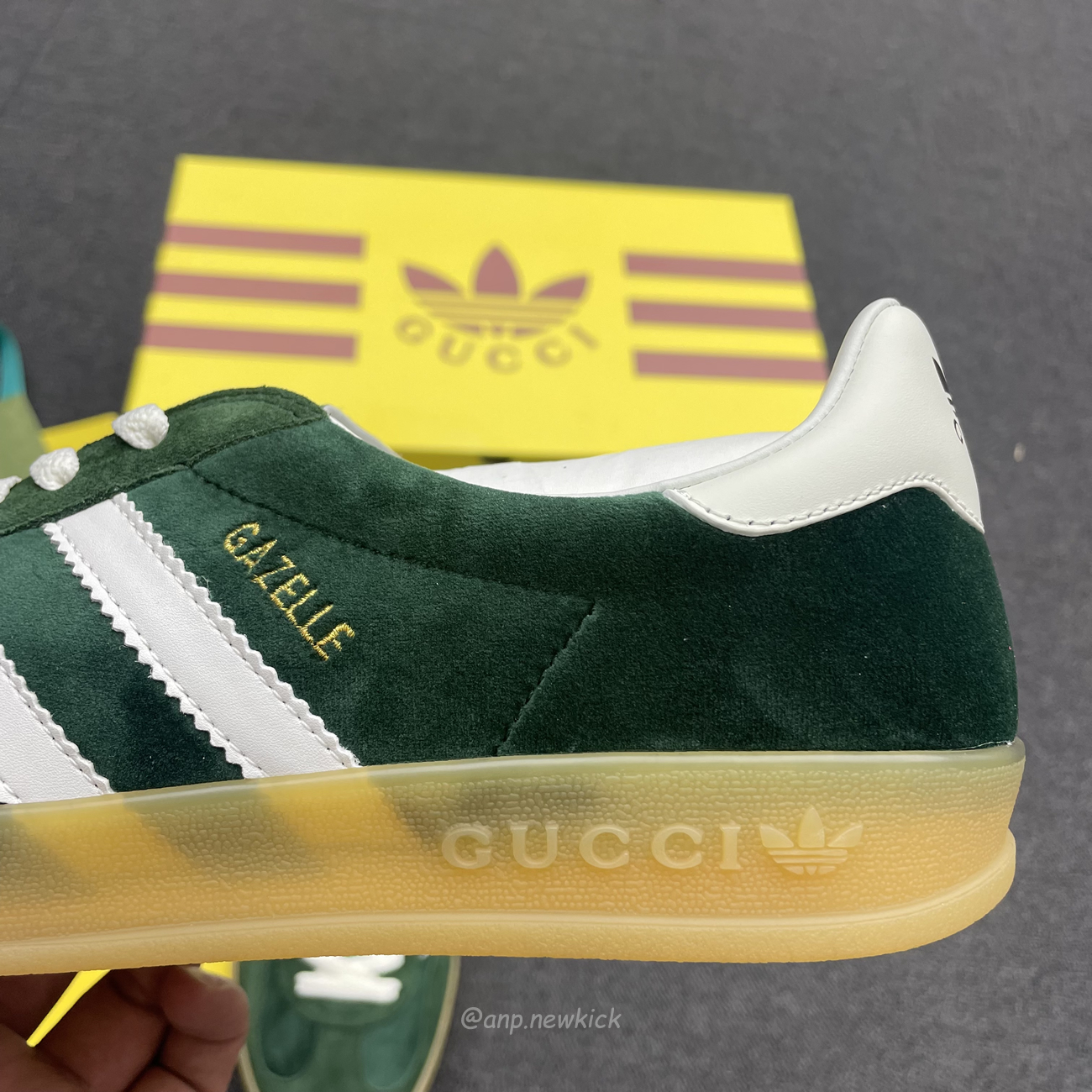Adidas Gazelle Collegiate Green White Gum 707861utt109060 (5) - www.newkick.vip