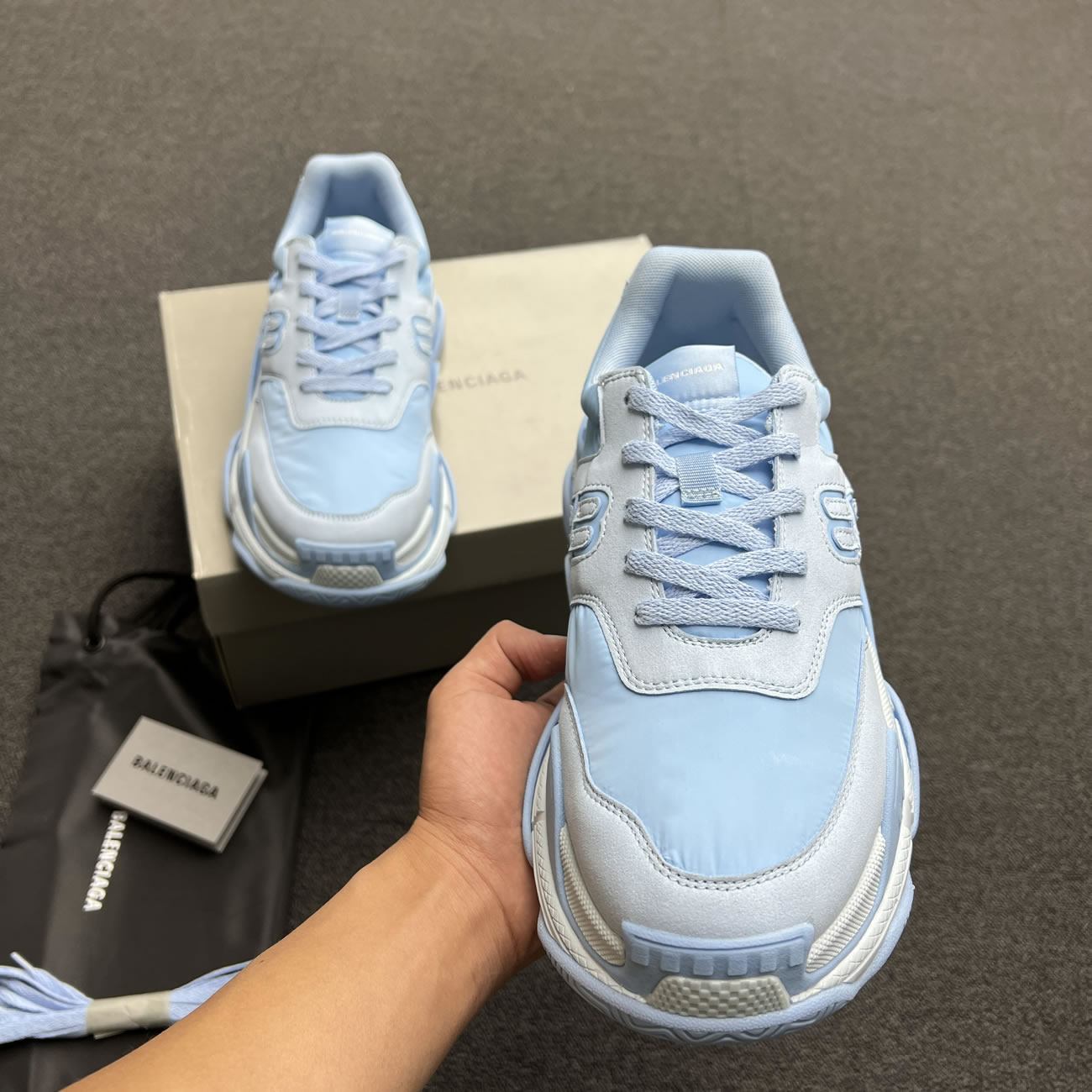 Balenciaga Triple S Nylon Black Bule 710157 W3cu1 1000 (11) - www.newkick.vip Balenciaga Triple S Nylon Black Bule 710157 W3cu1 1000 (11) - www.newkick.vip