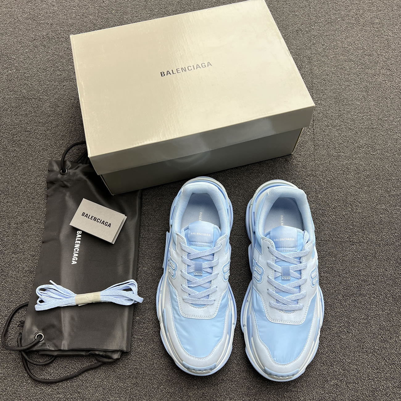 Balenciaga Triple S Nylon Black Bule 710157 W3cu1 1000 (15) - www.newkick.vip Balenciaga Triple S Nylon Black Bule 710157 W3cu1 1000 (15) - www.newkick.vip