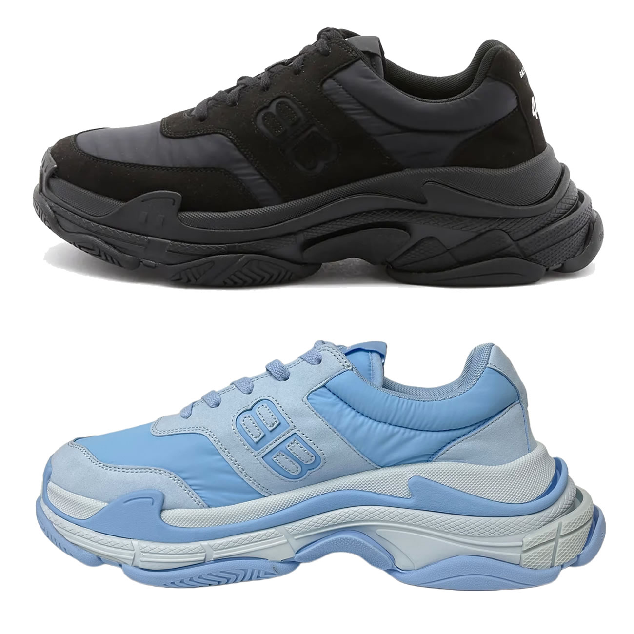Balenciaga Triple S Nylon Black Bule 710157 W3cu1 1000 (17) - www.newkick.vip Balenciaga Triple S Nylon Black Bule 710157 W3cu1 1000 (17) - www.newkick.vip