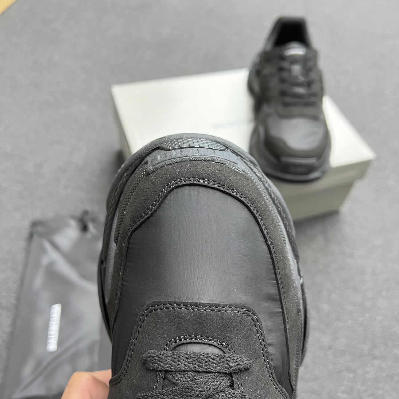Balenciaga Triple S Nylon Black Bule 710157 W3cu1 1000 (4) - www.newkick.vip Balenciaga Triple S Nylon Black Bule 710157 W3cu1 1000 (4) - www.newkick.vip