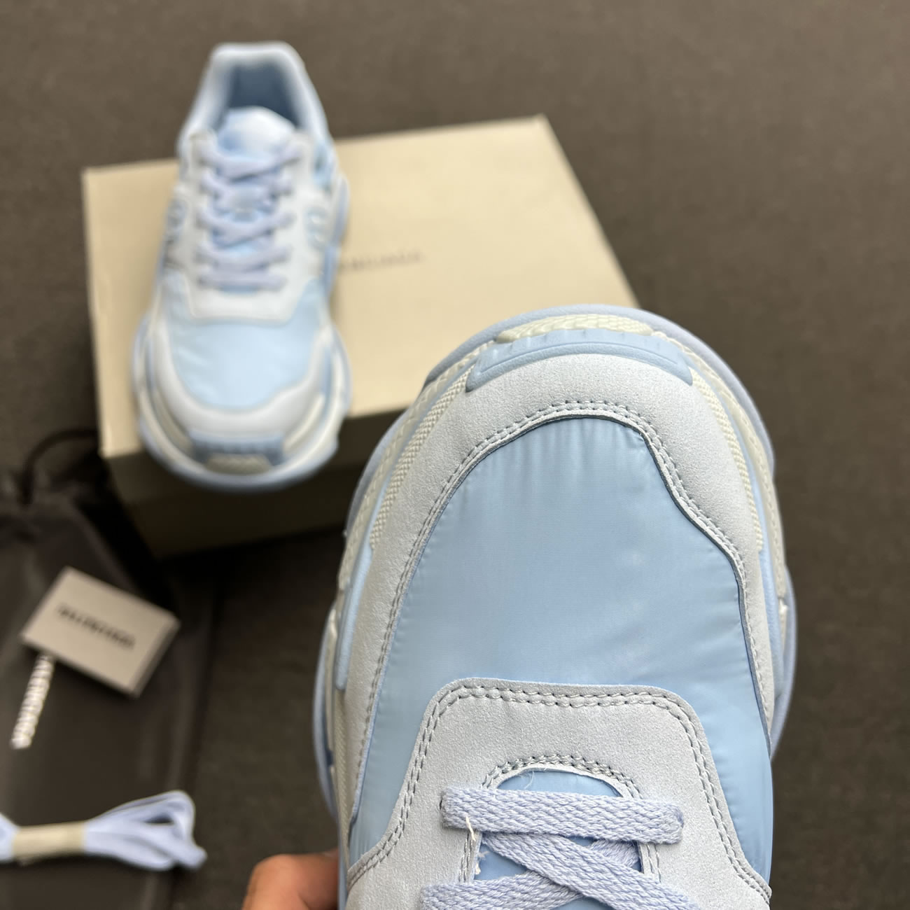 Balenciaga Triple S Nylon Black Bule 710157 W3cu1 1000 (7) - www.newkick.vip Balenciaga Triple S Nylon Black Bule 710157 W3cu1 1000 (7) - www.newkick.vip