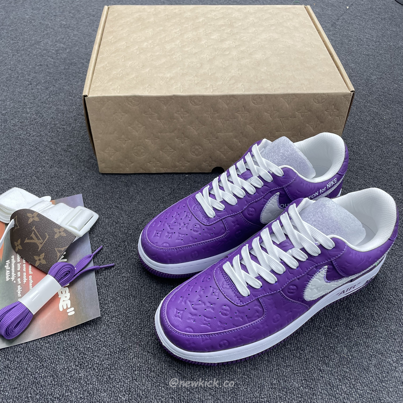Lv X Nike Air Force 1 Low Purple (2) - www.newkick.org