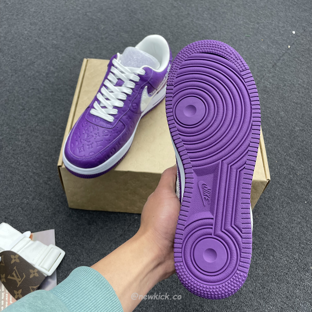 Lv X Nike Air Force 1 Low Purple (3) - www.newkick.org