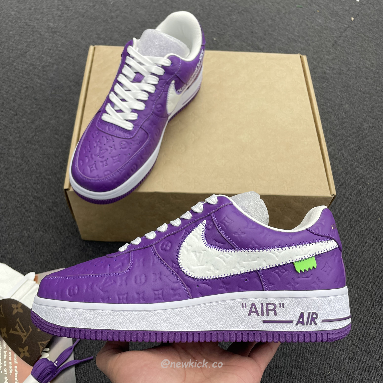 Lv X Nike Air Force 1 Low Purple (7) - www.newkick.org