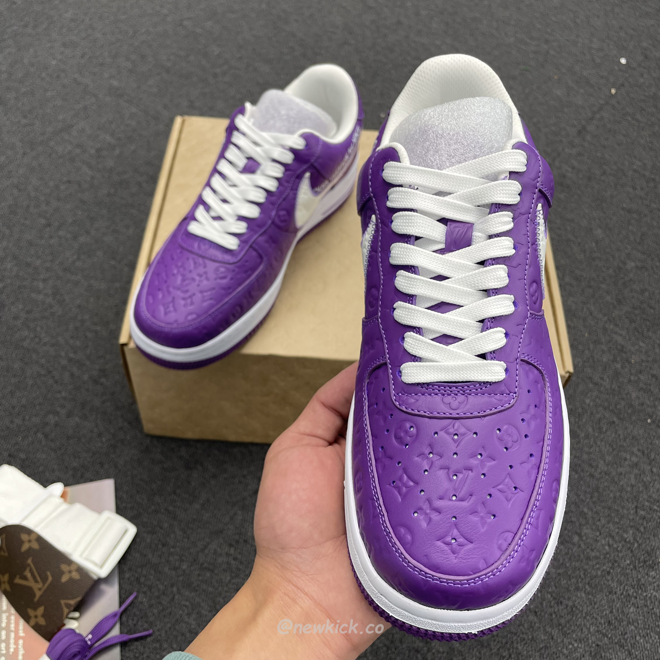 Lv X Nike Air Force 1 Low Purple (8) - www.newkick.org