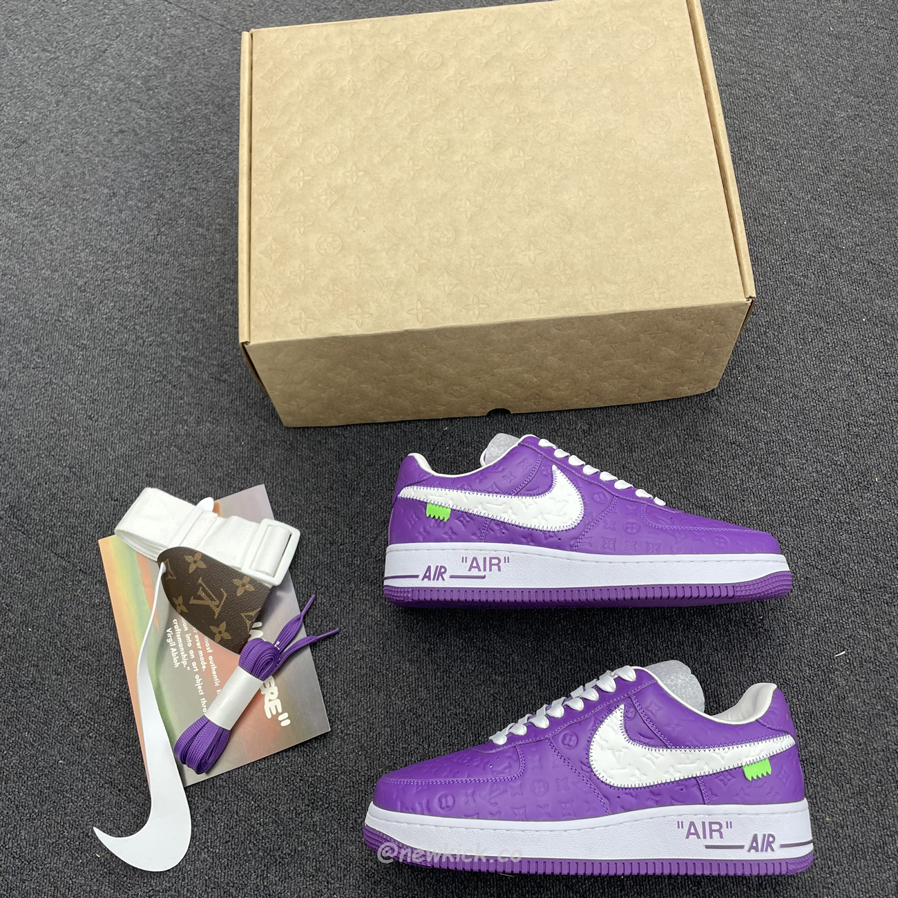 Lv X Nike Air Force 1 Low Purple (9) - www.newkick.org