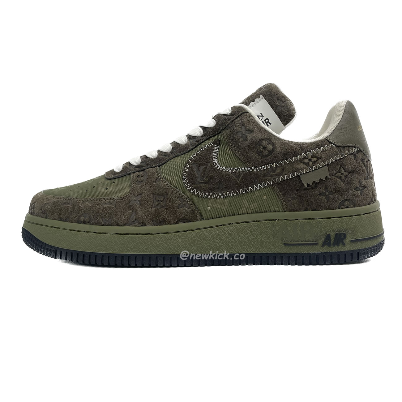 Lv X Nike Air Force 1 Low Green (1) - www.newkick.org
