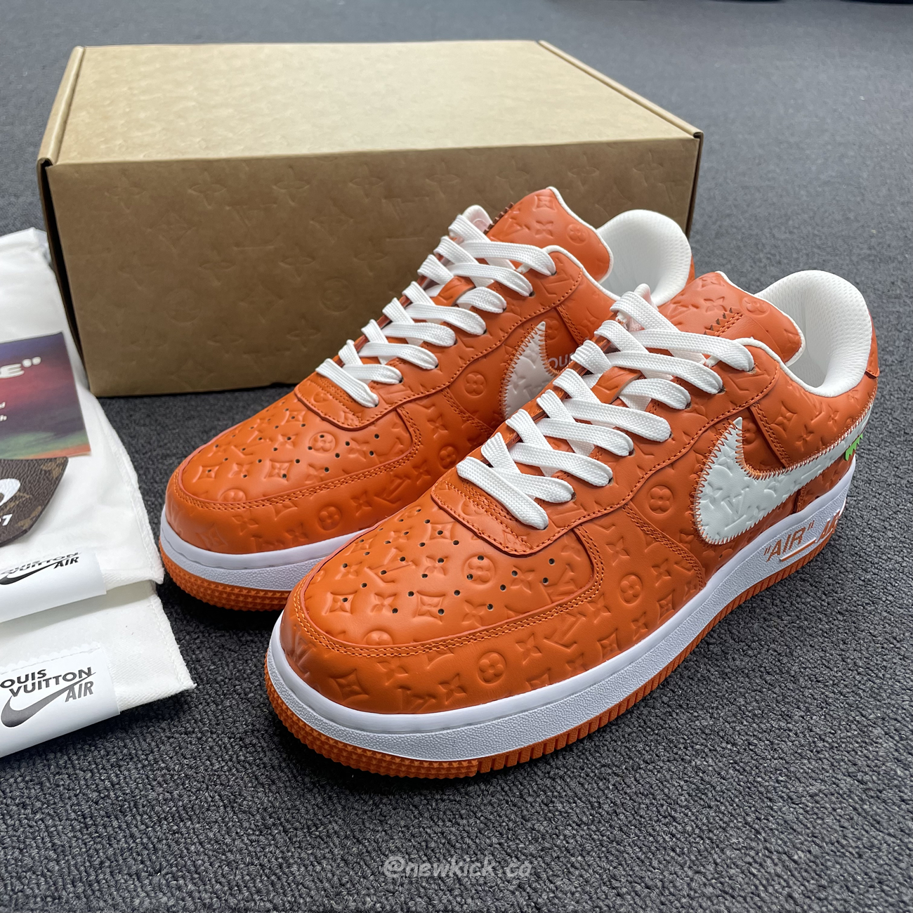 Lv X Nike Air Force 1 Low Orange (2) - www.newkick.org