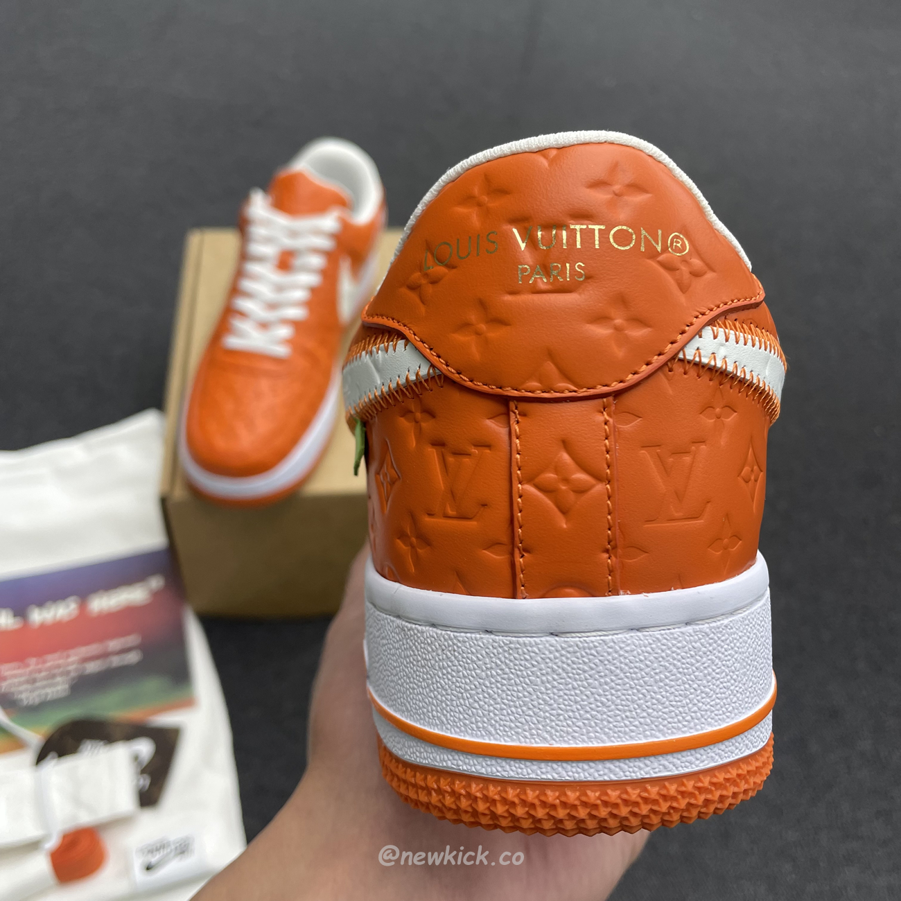 Lv X Nike Air Force 1 Low Orange (3) - www.newkick.org