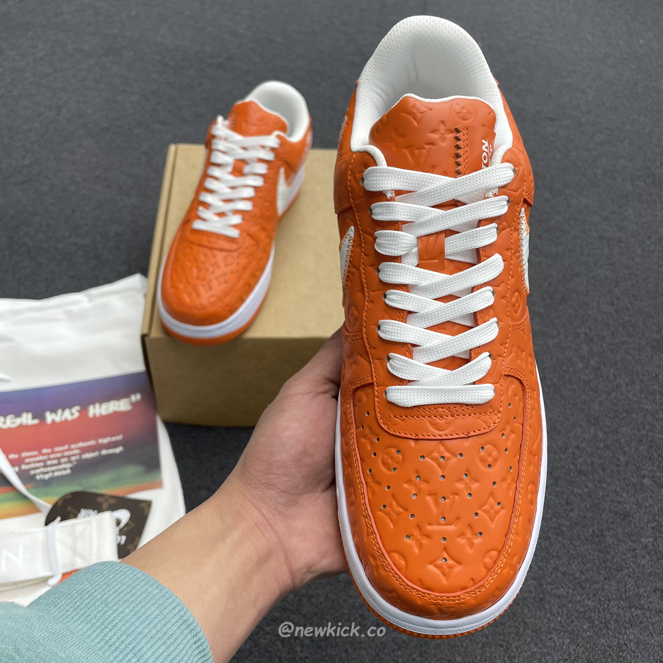 Lv X Nike Air Force 1 Low Orange (4) - www.newkick.org