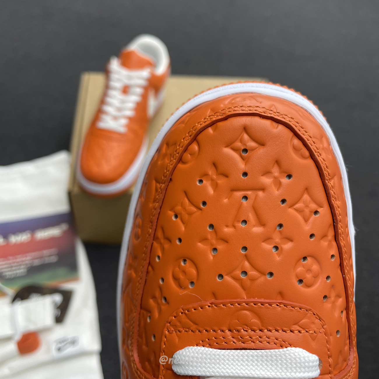 Lv X Nike Air Force 1 Low Orange (5) - www.newkick.org