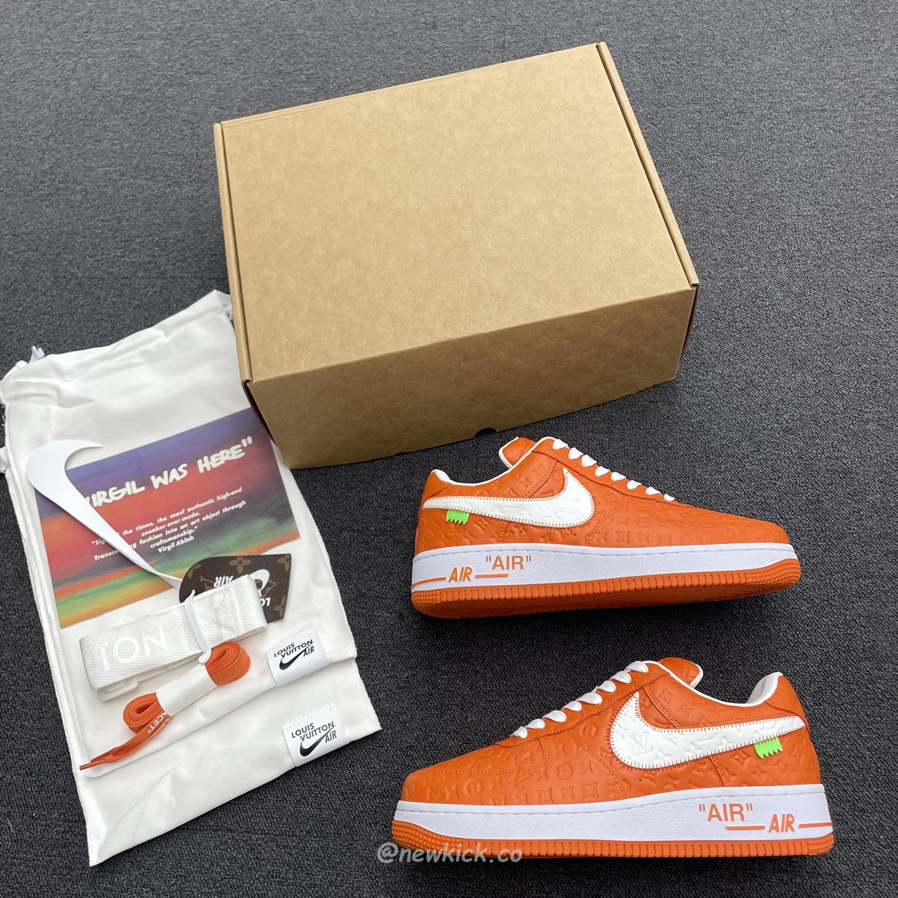 Lv X Nike Air Force 1 Low Orange (6) - www.newkick.org
