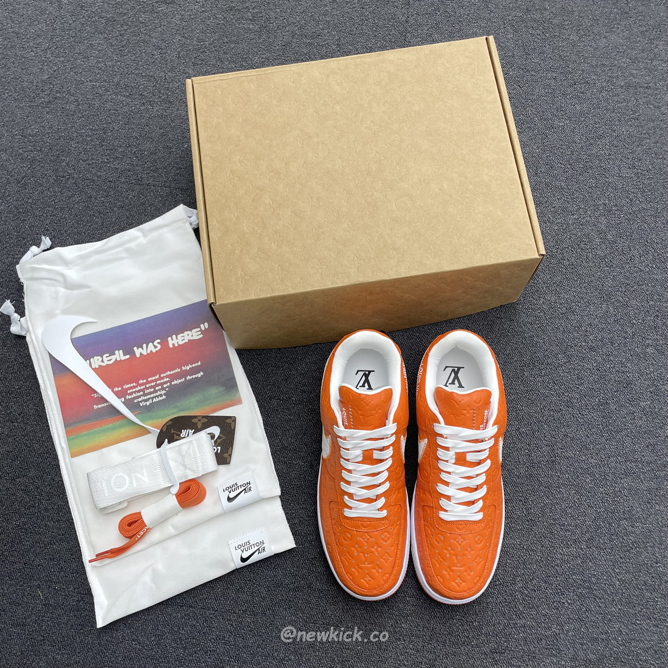 Lv X Nike Air Force 1 Low Orange (7) - www.newkick.org