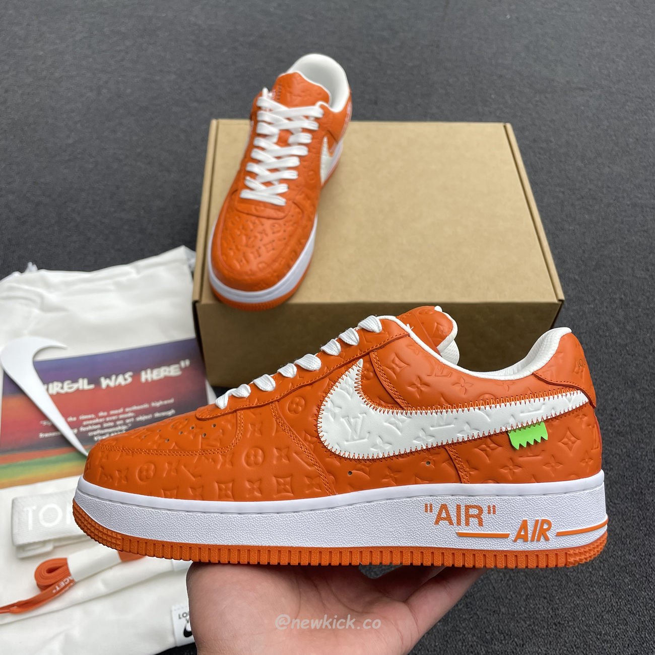 Lv X Nike Air Force 1 Low Orange (8) - www.newkick.org