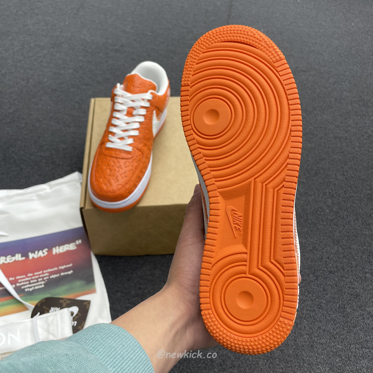 Lv X Nike Air Force 1 Low Orange (9) - www.newkick.org