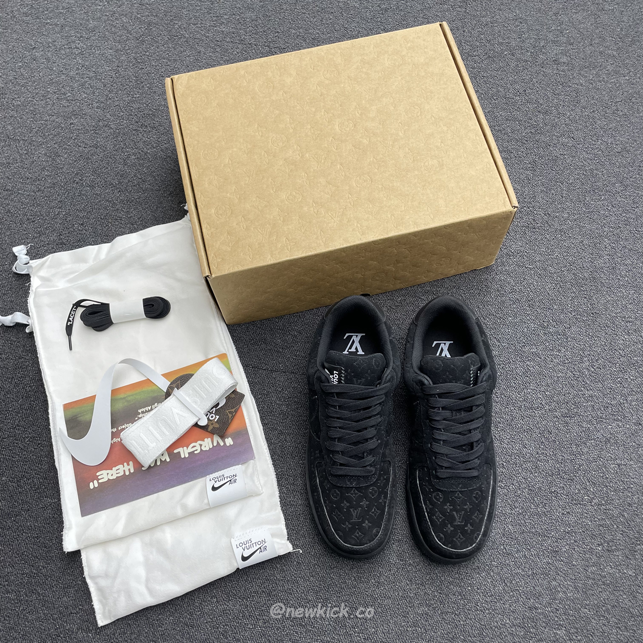 Louis Vuitton Nike Air Force 1 Low By Virgil Abloh Black (11) - www.newkick.org