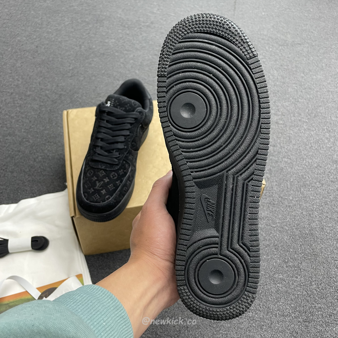 Louis Vuitton Nike Air Force 1 Low By Virgil Abloh Black (12) - www.newkick.org