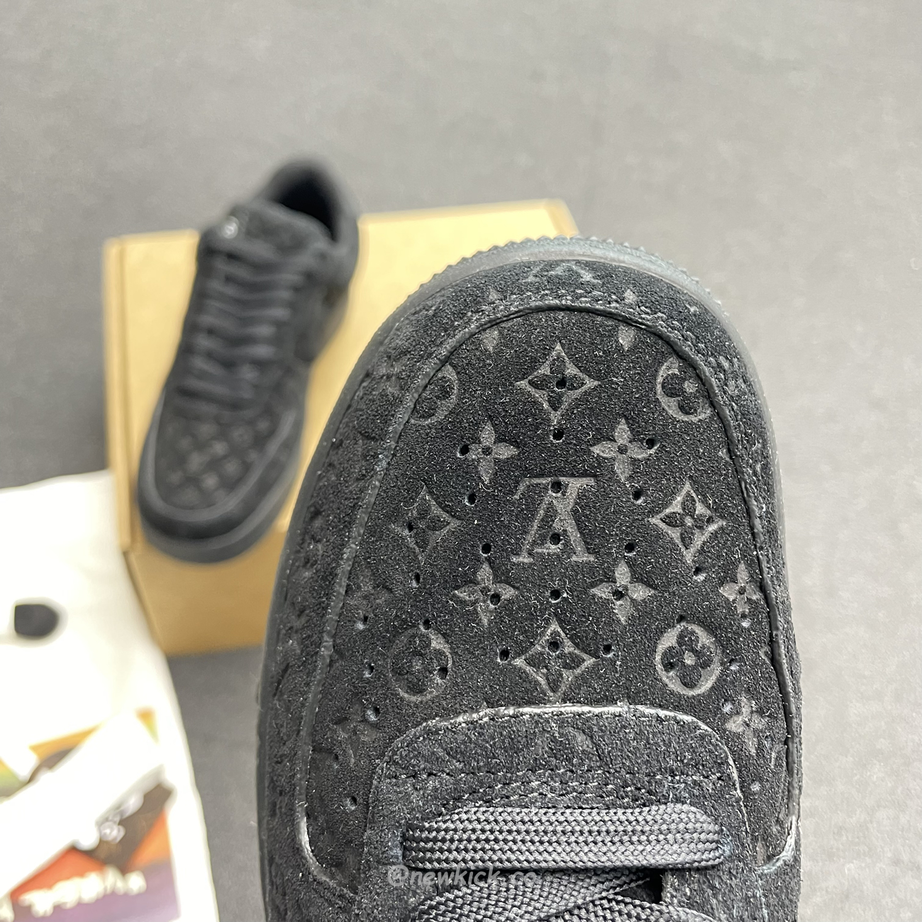 Louis Vuitton Nike Air Force 1 Low By Virgil Abloh Black (13) - www.newkick.org