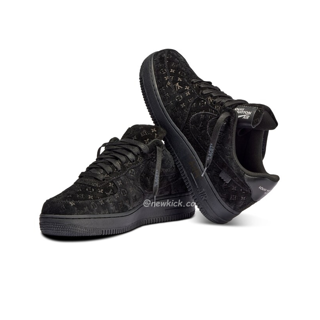 Louis Vuitton Nike Air Force 1 Low By Virgil Abloh Black (2) - www.newkick.org