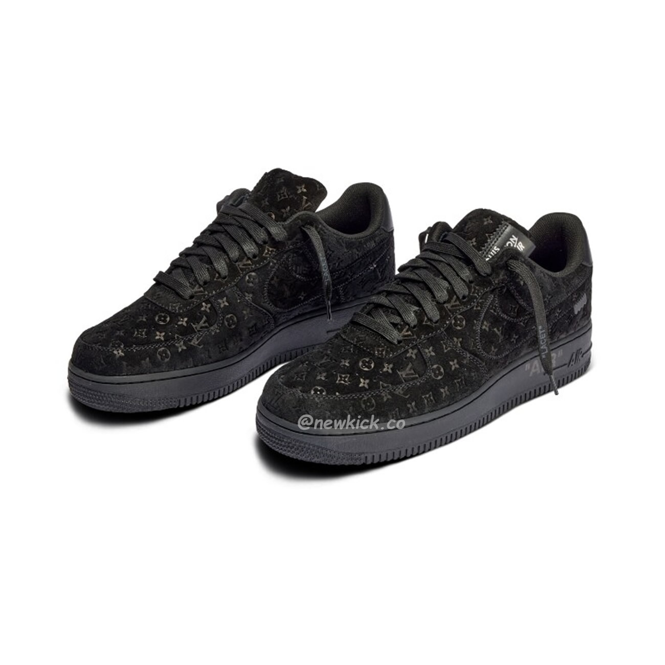 Louis Vuitton Nike Air Force 1 Low By Virgil Abloh Black (3) - www.newkick.org