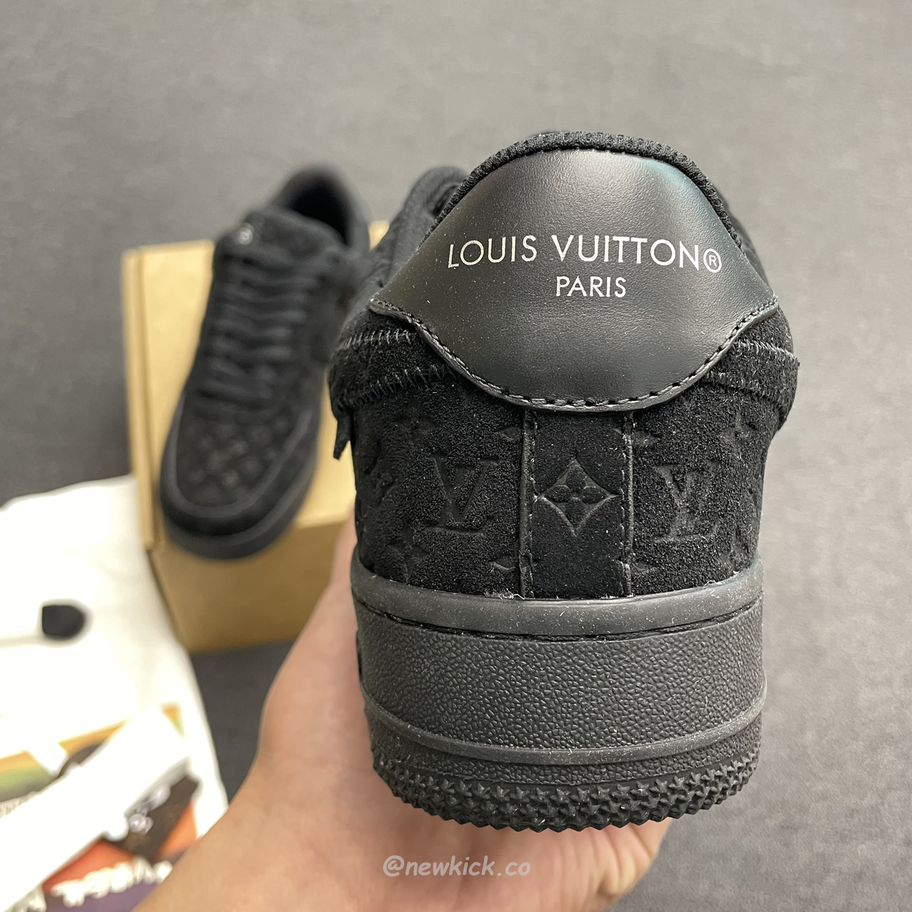 Louis Vuitton Nike Air Force 1 Low By Virgil Abloh Black (9) - www.newkick.org