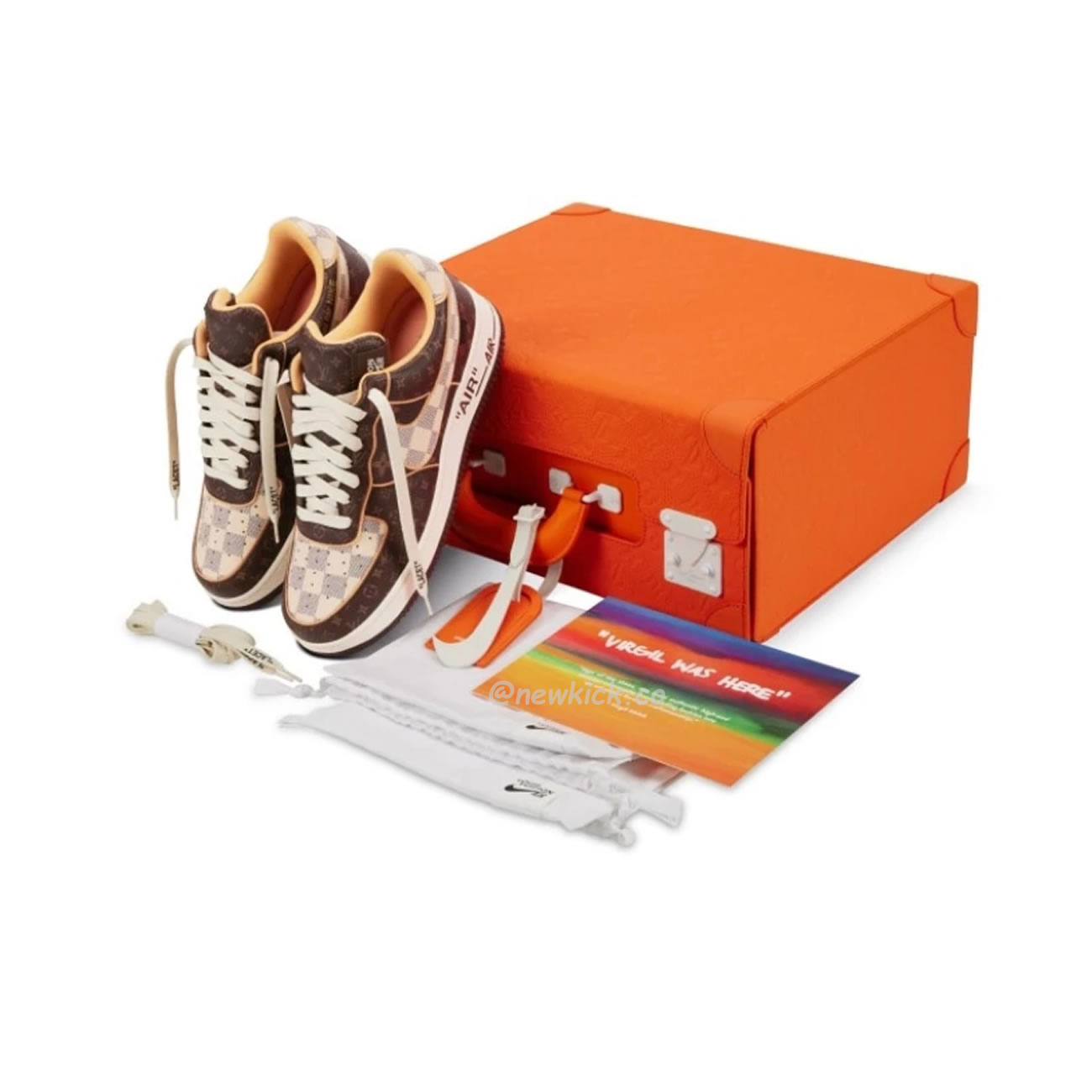 Nike Air Force 1 Low Louis Vuitton Monogram Brown Damier Azur (10) - www.newkick.org