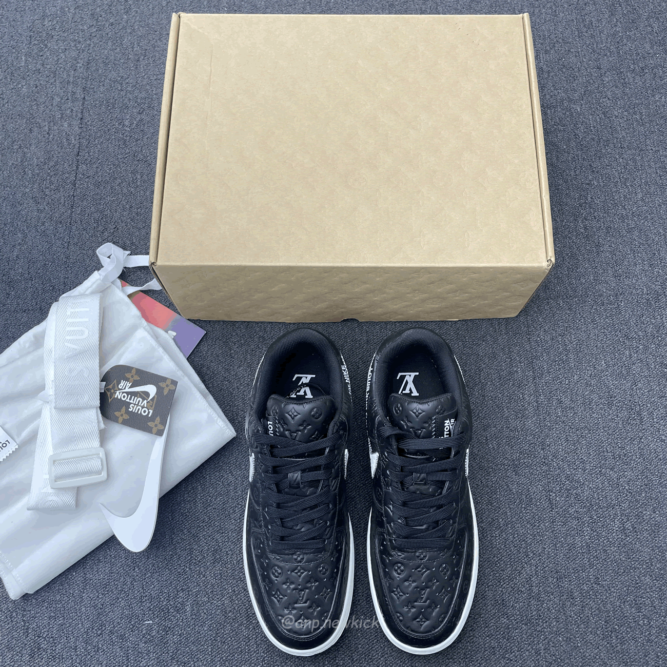 Louis Vuitton Nike Air Force 1 Low By Virgil Abloh White Black (10) - www.newkick.org