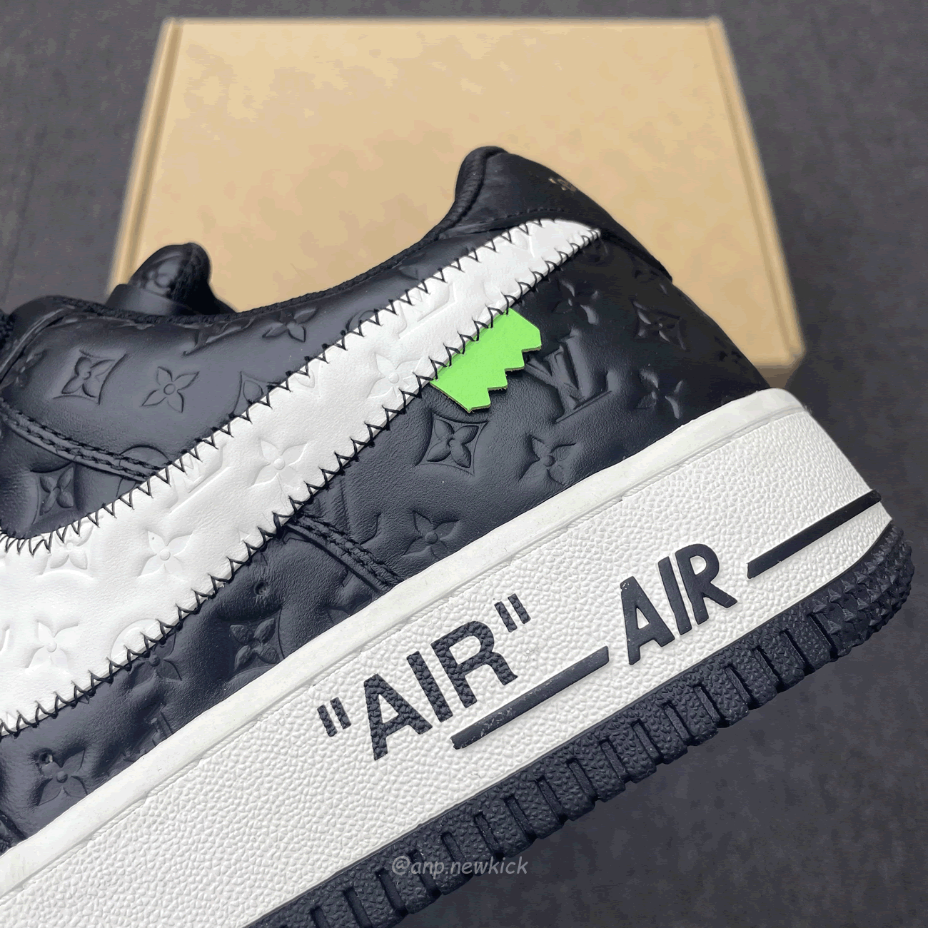 Louis Vuitton Nike Air Force 1 Low By Virgil Abloh White Black (5) - www.newkick.org