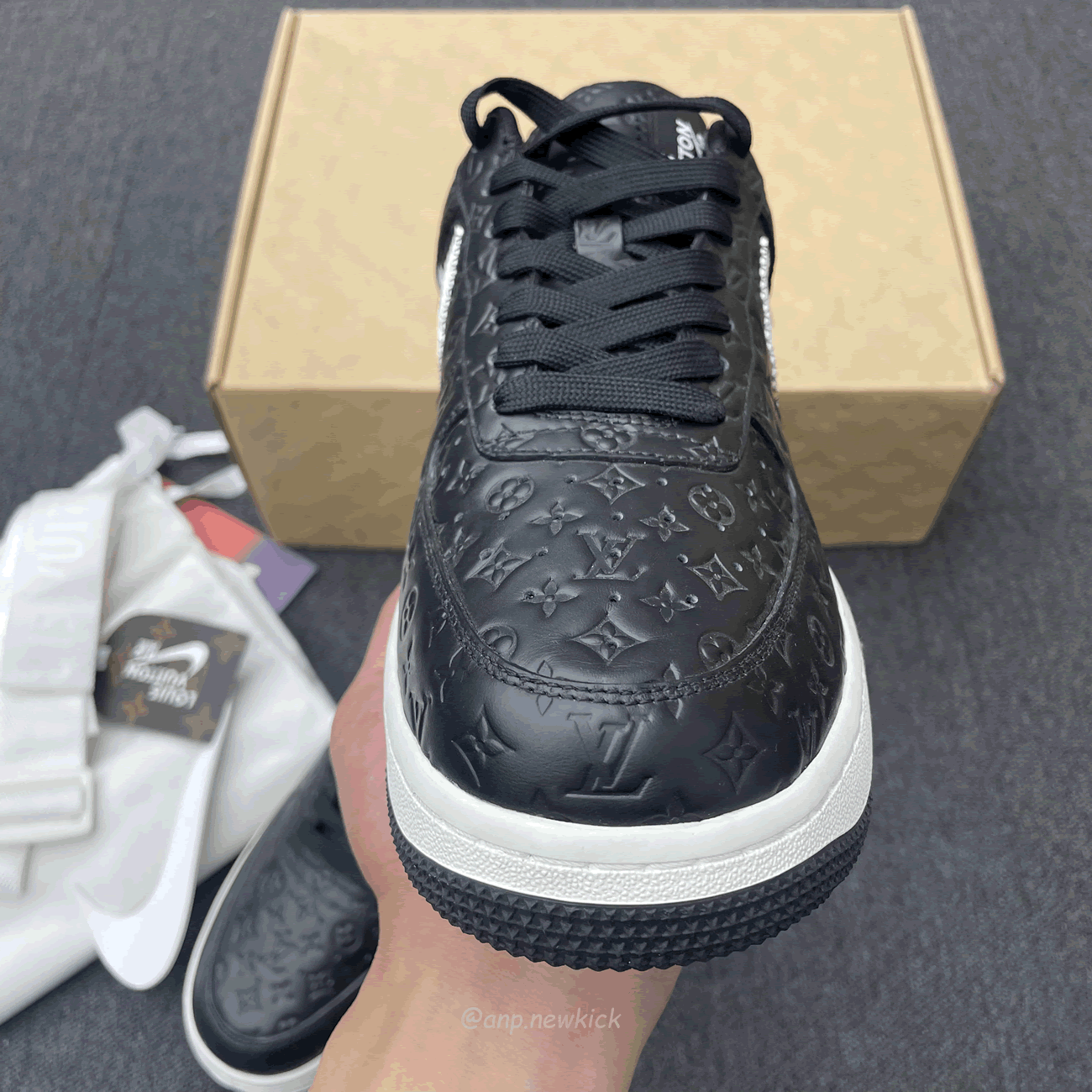 Louis Vuitton Nike Air Force 1 Low By Virgil Abloh White Black (7) - www.newkick.org