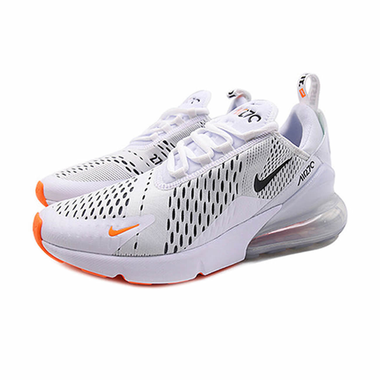 Nike Air Max 270 White Black Total Orange Ah8050 106 (3) - www.newkick.org