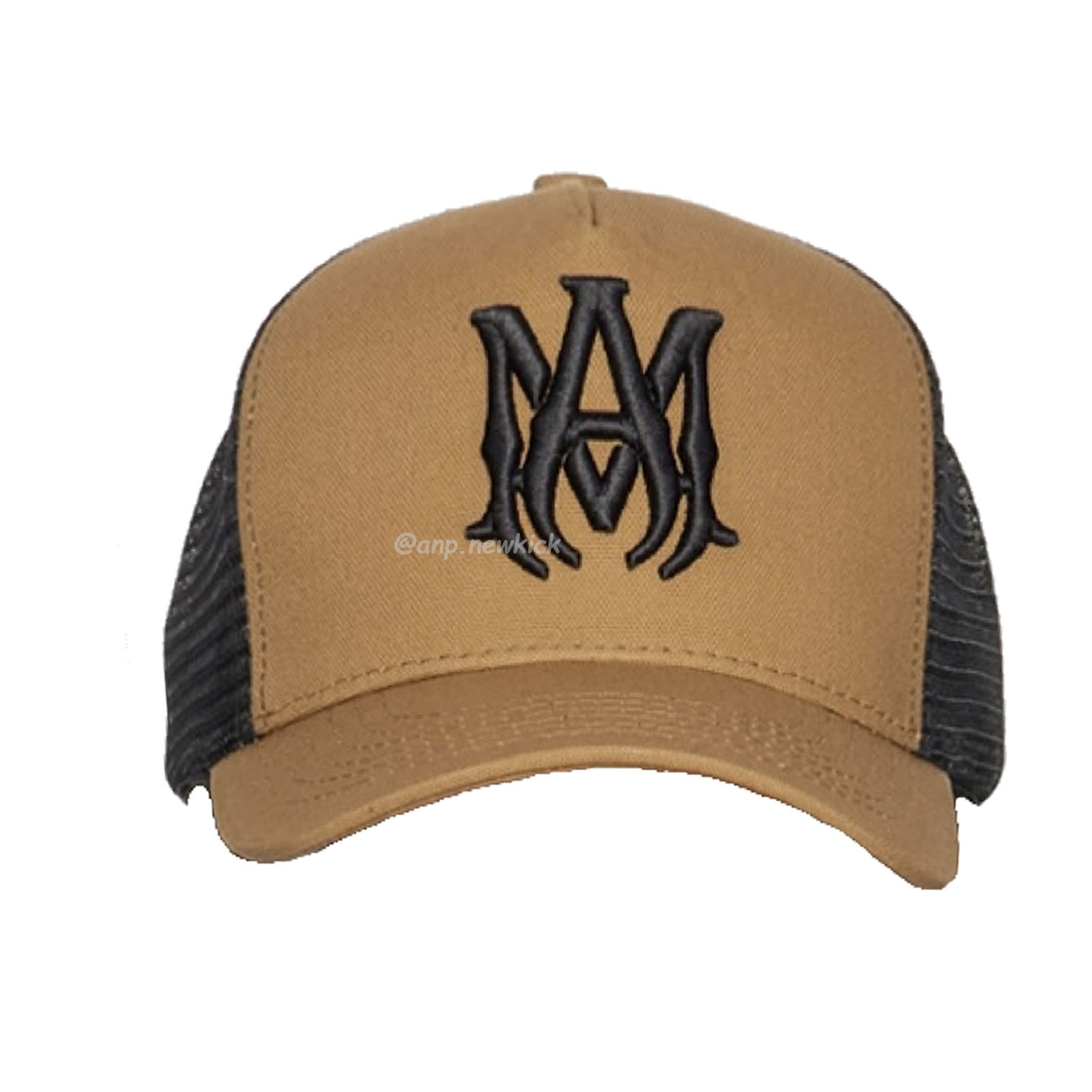 Amiri Two Tone Full Canvas Ma Hat Brown Black (6) - www.newkick.org
