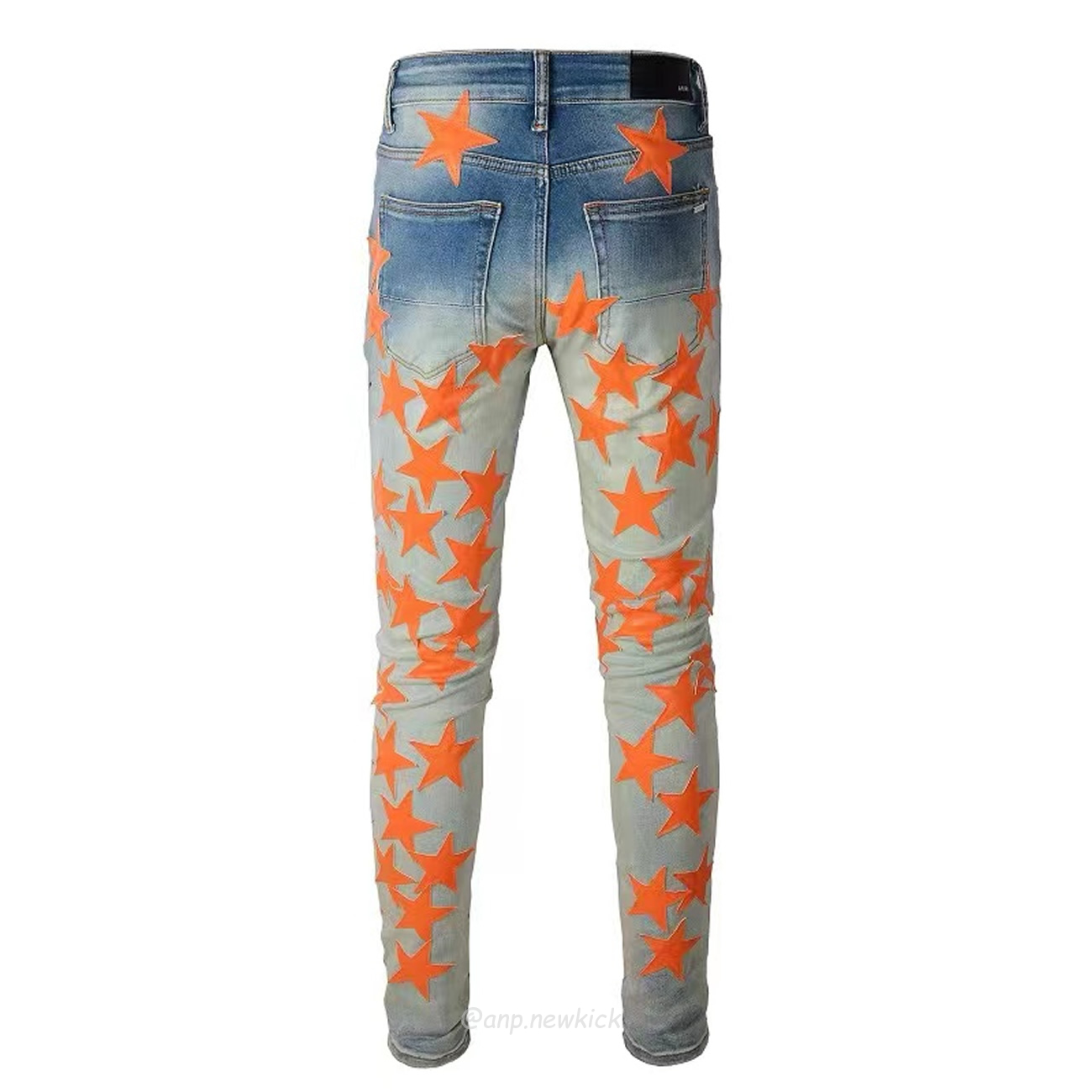 Amiri Chemist Denim Stars Skinny Jean Orange (3) - www.newkick.org