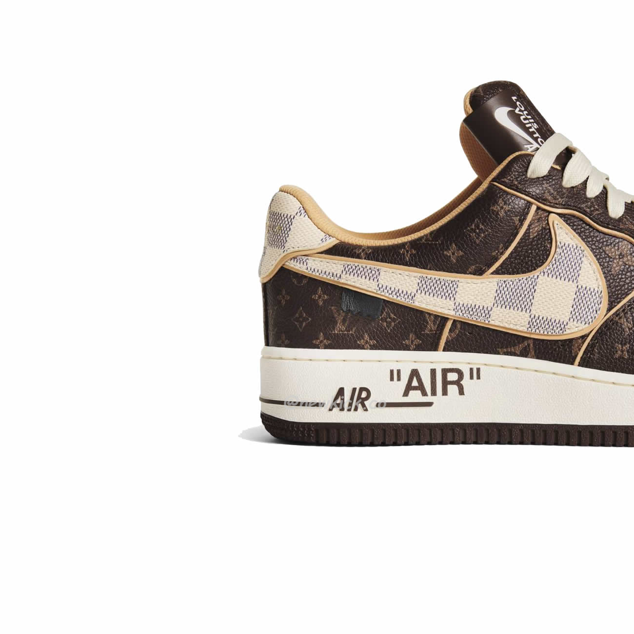 Nike Air Force 1 Low Louis Vuitton Monogram Brown Damier Azur (5) - www.newkick.org Nike Air Force 1 Low Louis Vuitton Monogram Brown Damier Azur (5) - www.newkick.org
