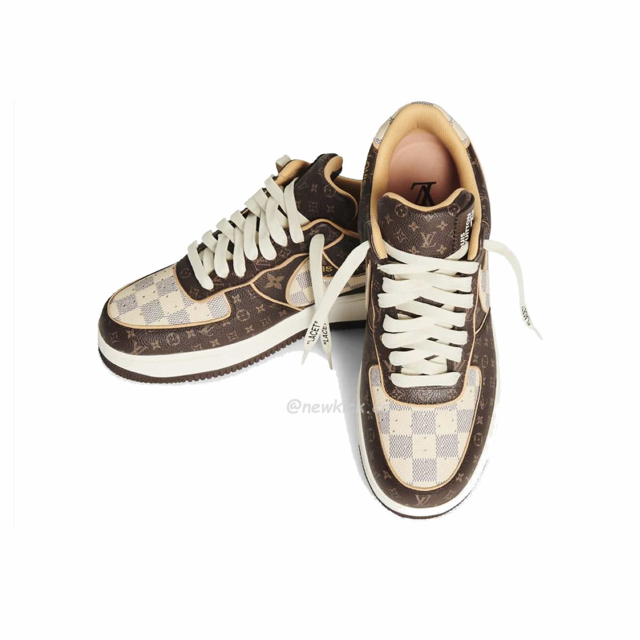Nike Air Force 1 Low Louis Vuitton Monogram Brown Damier Azur (7) - www.newkick.org Nike Air Force 1 Low Louis Vuitton Monogram Brown Damier Azur (7) - www.newkick.org
