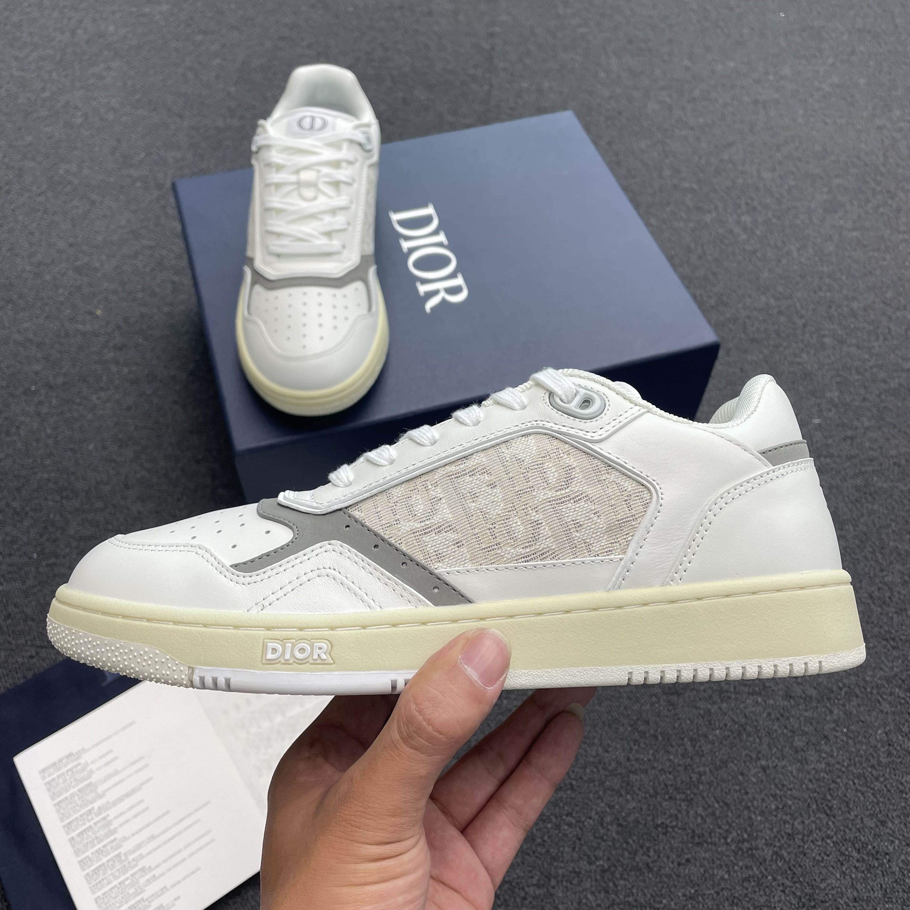 Dior B27 Low Gray White Beige Black 3sn272zir H165 H173 H965 H068 (15) - www.newkick.org
