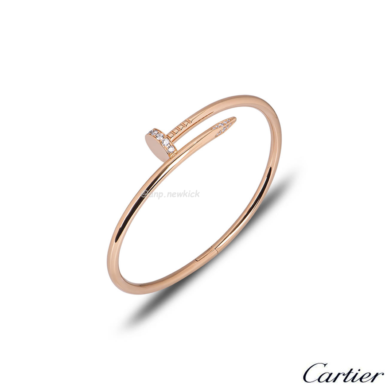 Cartier Rose Gold Silver Diamond Juste Un Clou Bracelet Size 16 B6048516 (1) - www.newkick.vip Cartier Rose Gold Silver Diamond Juste Un Clou Bracelet Size 16 B6048516 (1) - www.newkick.vip