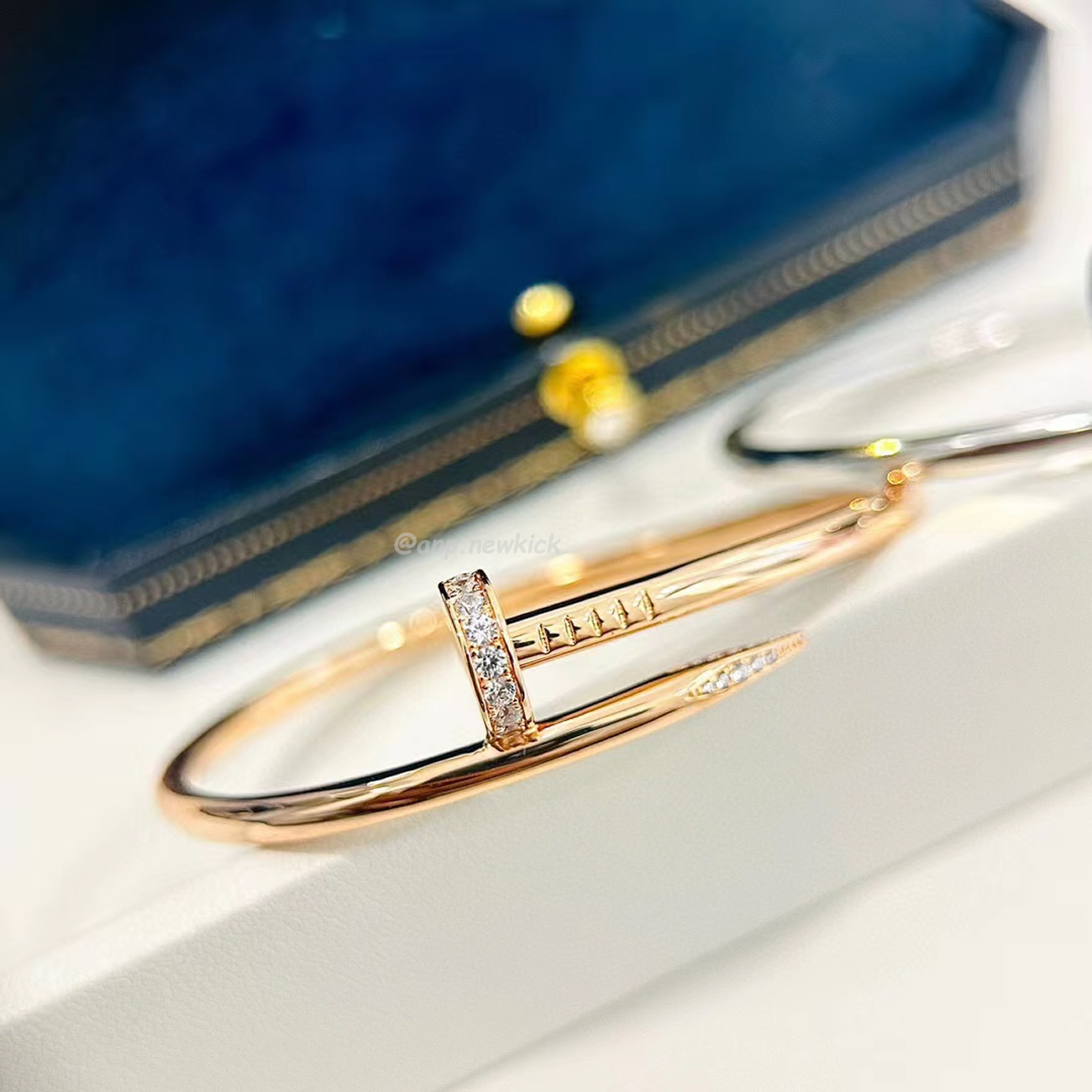 Cartier Rose Gold Silver Diamond Juste Un Clou Bracelet Size 16 B6048516 (8) - www.newkick.vip Cartier Rose Gold Silver Diamond Juste Un Clou Bracelet Size 16 B6048516 (8) - www.newkick.vip