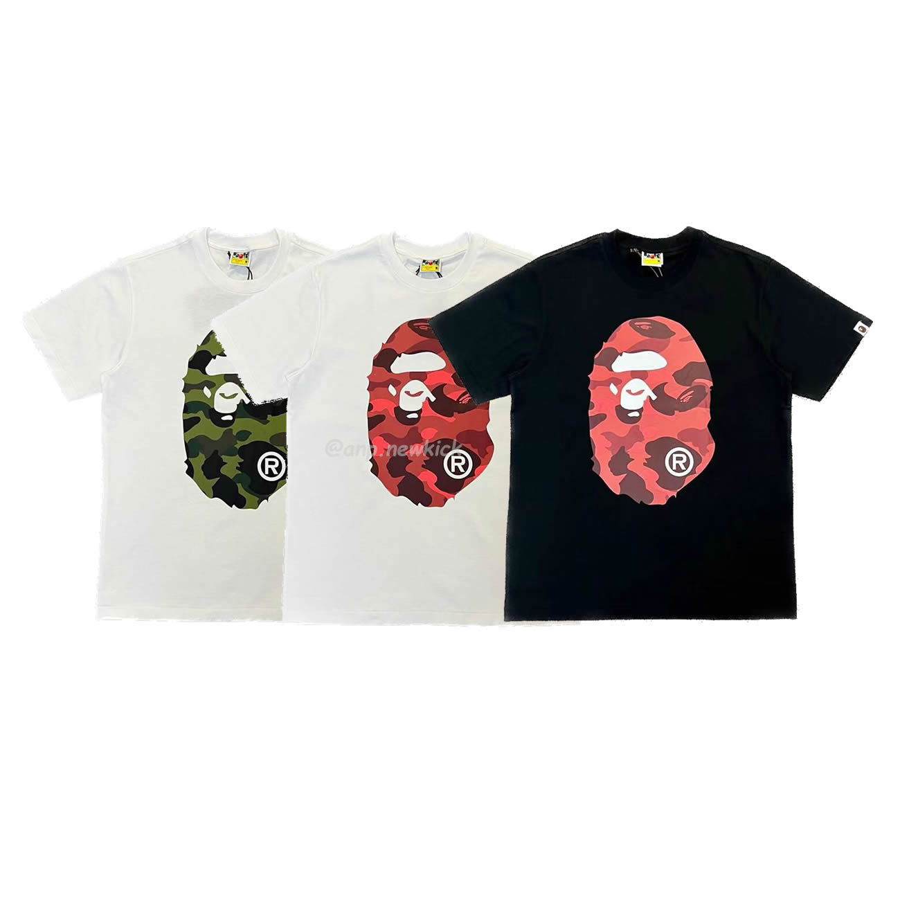 Bape Color Camo Big Ape Head Tee White Black White Green (1) - www.newkick.org Bape Color Camo Big Ape Head Tee White Black White Green (1) - www.newkick.org