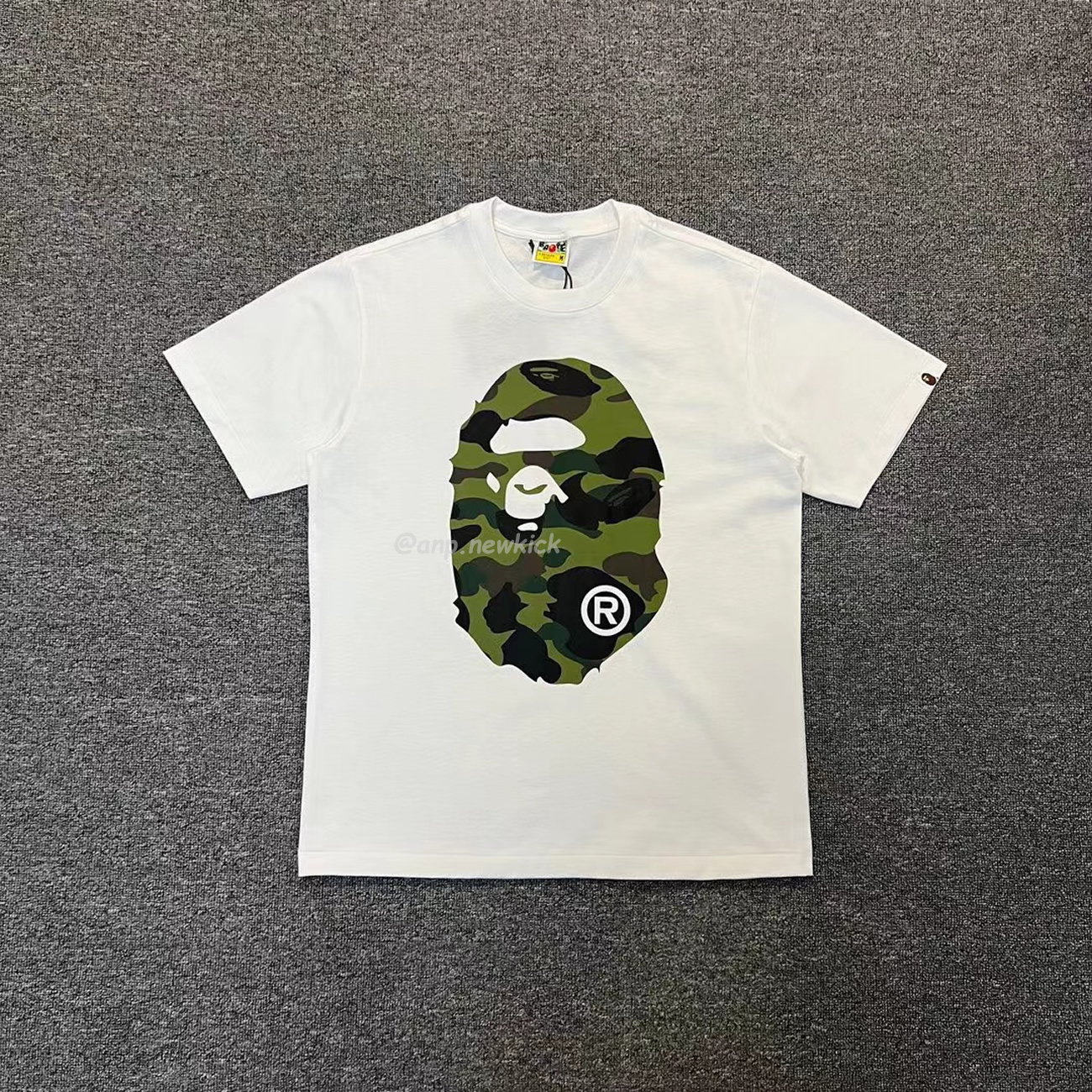 Bape Color Camo Big Ape Head Tee White Black White Green (14) - www.newkick.org Bape Color Camo Big Ape Head Tee White Black White Green (14) - www.newkick.org