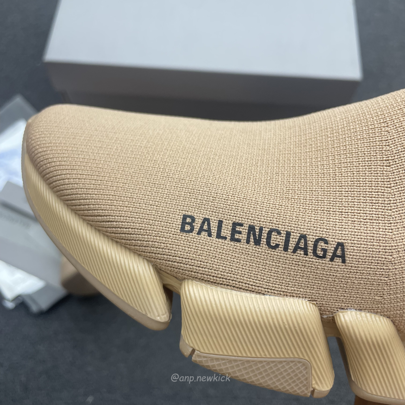 Balenciaga Speed 2.0 Beige Knit Sole Sock Sneakers (5) - www.newkick.vip Balenciaga Speed 2.0 Beige Knit Sole Sock Sneakers (5) - www.newkick.vip