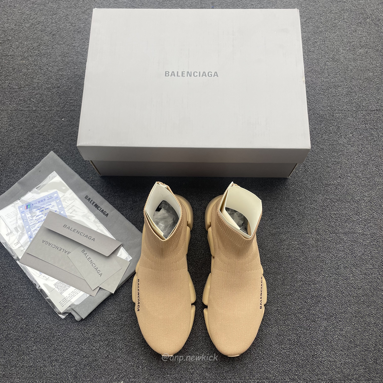Balenciaga Speed 2.0 Beige Knit Sole Sock Sneakers (7) - www.newkick.vip Balenciaga Speed 2.0 Beige Knit Sole Sock Sneakers (7) - www.newkick.vip