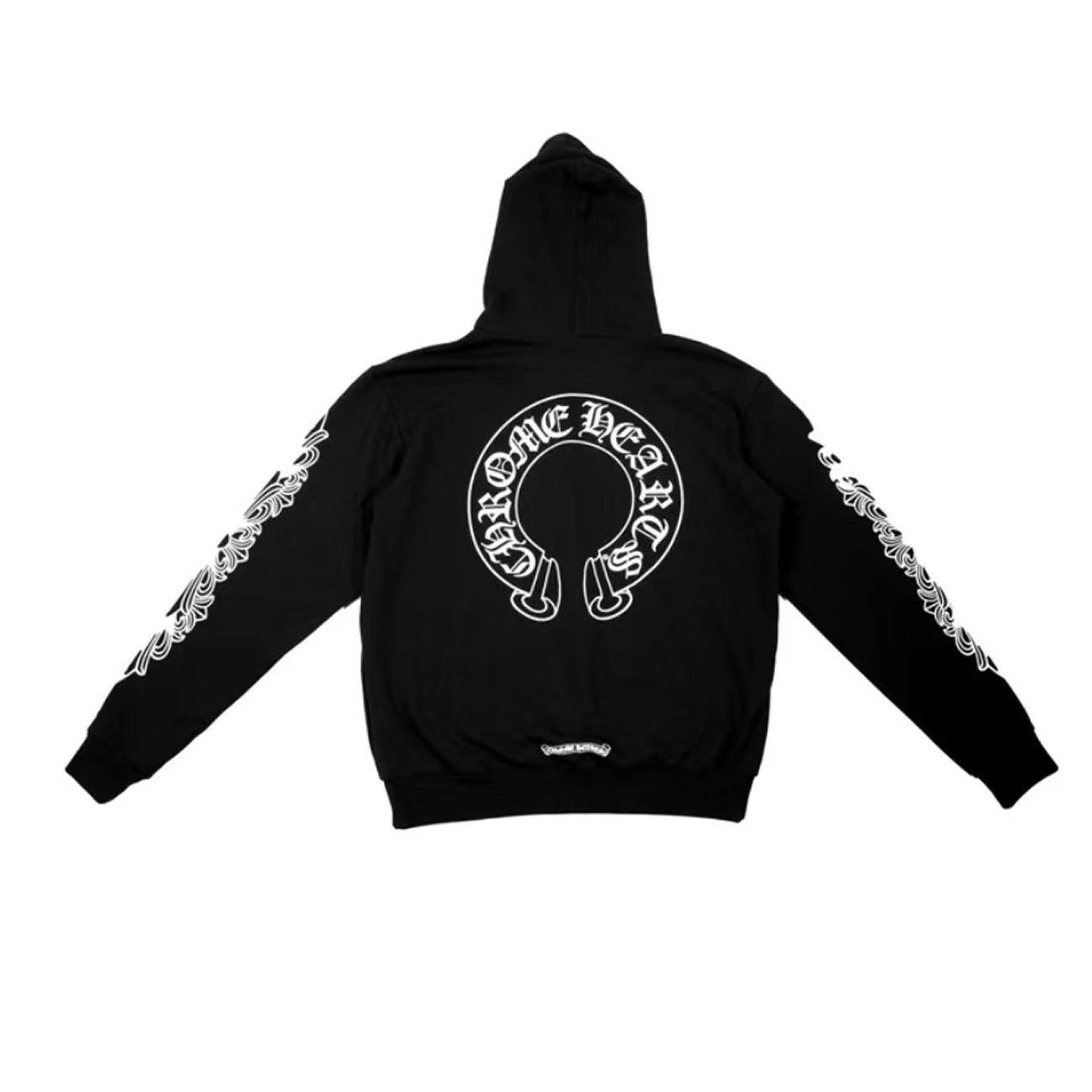 Chrome Hearts Horse Shoe Floral Hoodie Black (9) - www.newkick.org