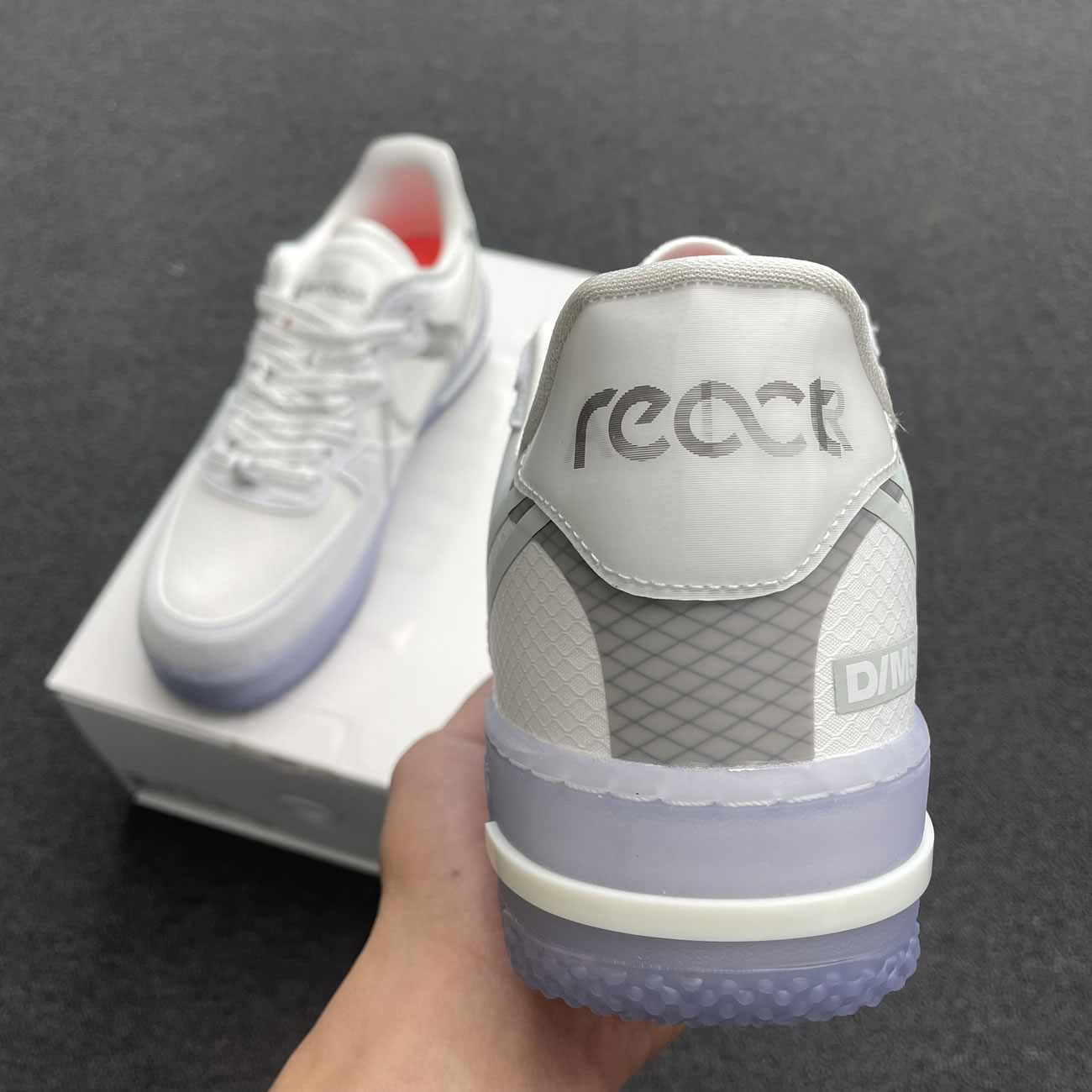 Nike Air Force 1 React White Light Bone Cq8879 100 (9) - www.newkick.vip