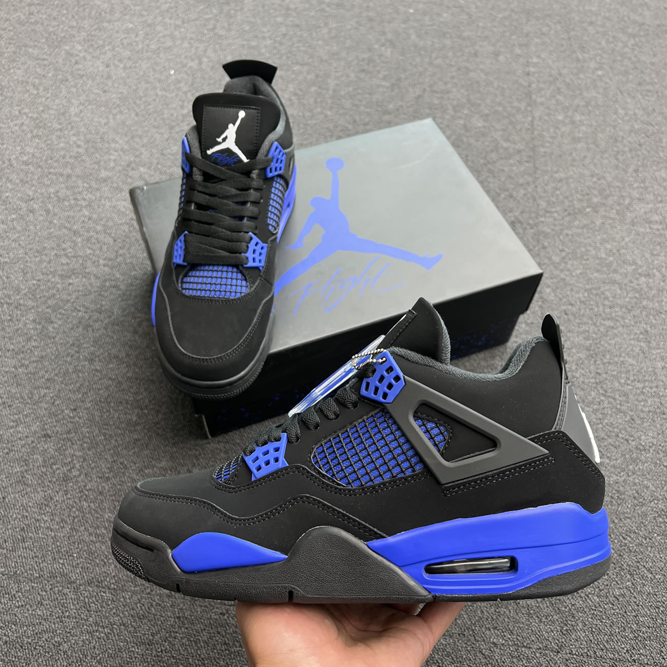 Air Jordan 4 Retro Black Game Royal Ct8527 018 (8) - www.newkick.org