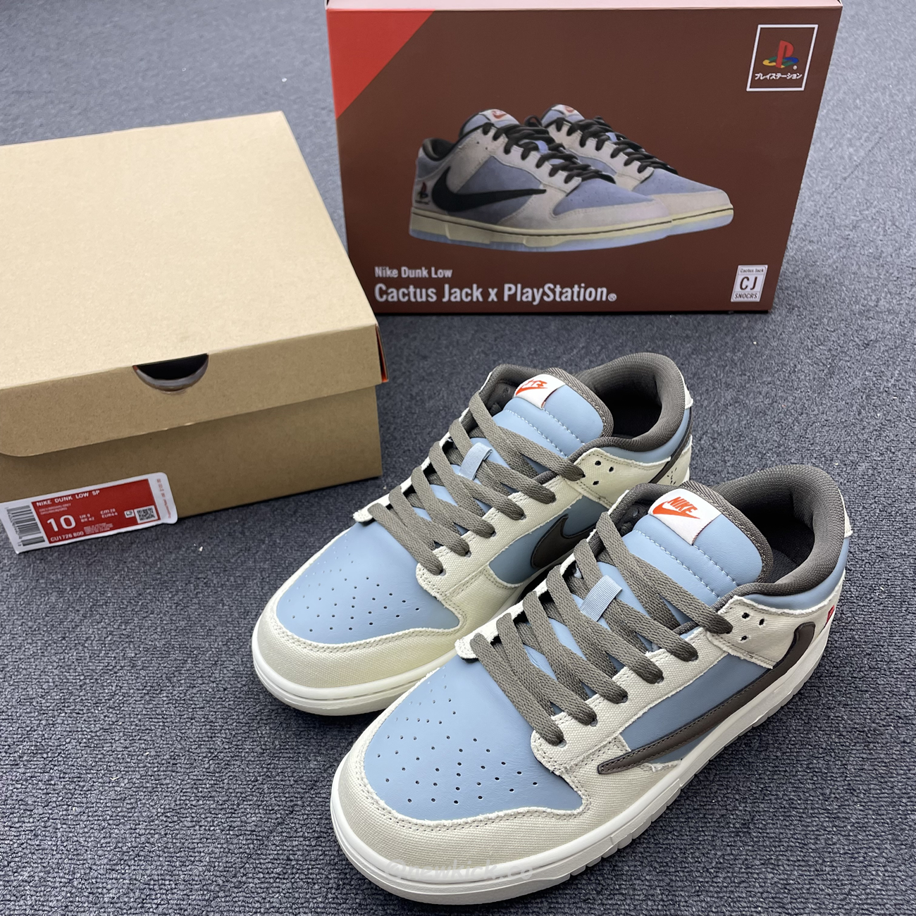 Nike Dunk Low Sp Travis Scott Brown Grey Cu1726 800 (5) - www.newkick.org