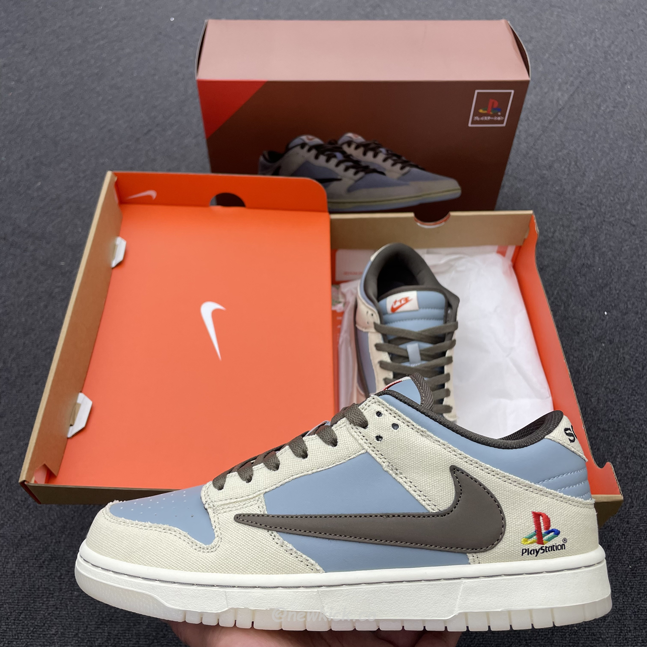 Nike Dunk Low Sp Travis Scott Brown Grey Cu1726 800 (8) - www.newkick.org