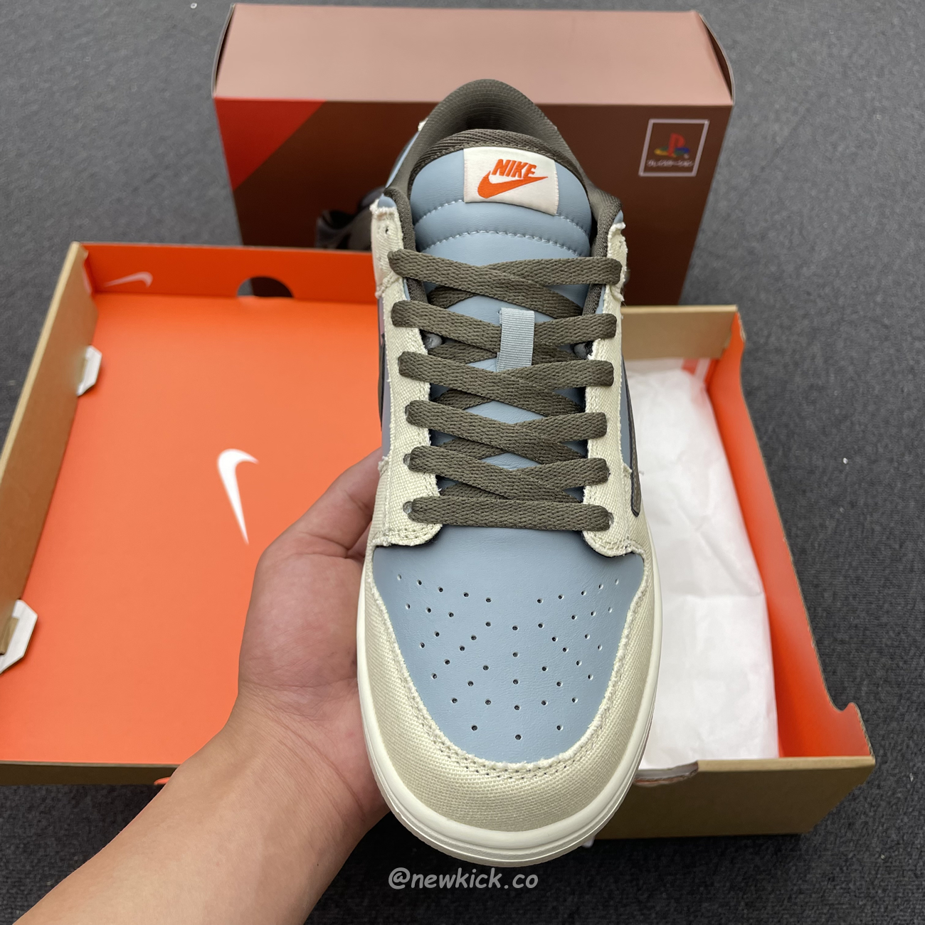 Nike Dunk Low Sp Travis Scott Brown Grey Cu1726 800 (9) - www.newkick.org